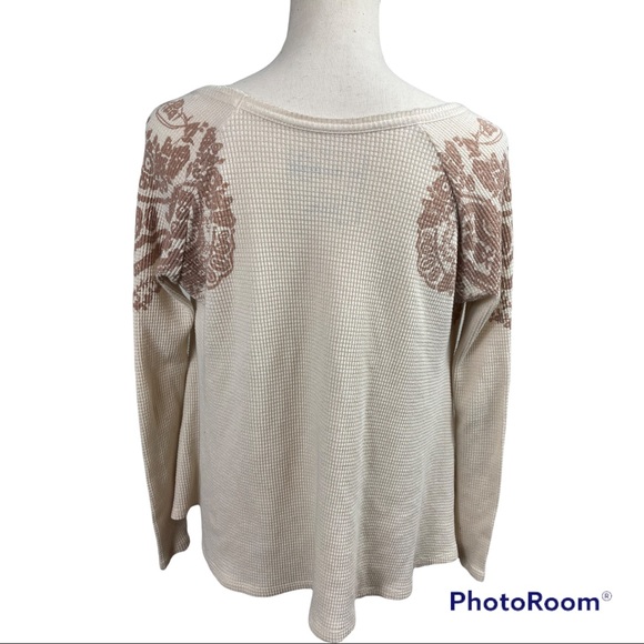 Free People Cream Henna Tattoo Boho Swing Thermal - Picture 8 of 12